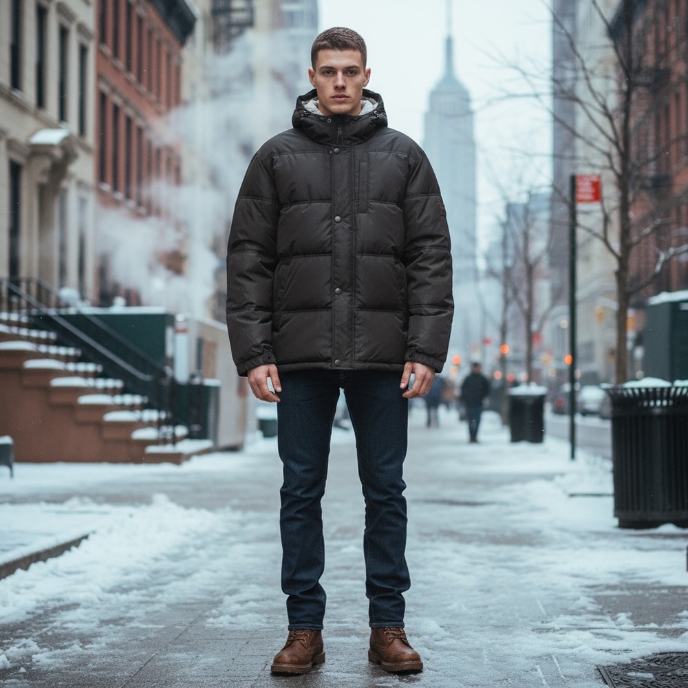 NWOT Lucky‎ Brand Men's Puffer Jacket Warm Winter